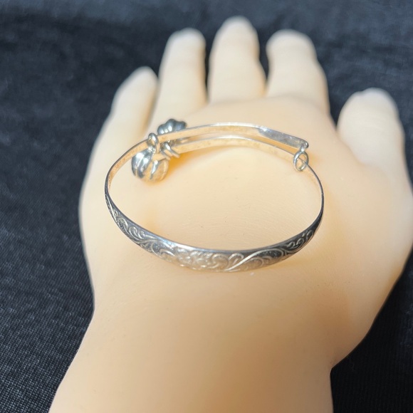 Hawaiian Sterling Silver Kids Bangle Bracelet